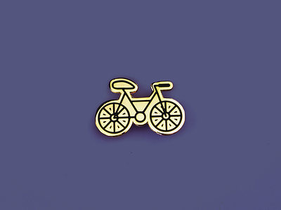 Bicycle enamel pin