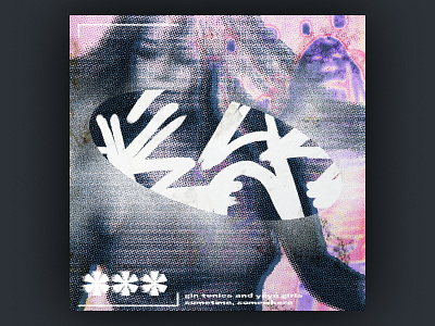 yé yé album art album cover artwork bitmap cover art cover artwork cover design gin tonic girls graphic deisgn graphic design random raster type