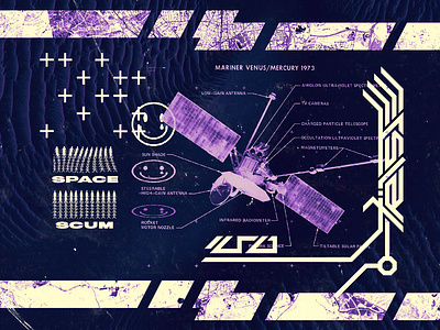 Space Scum acid graphic art artwork cover art cover artwork cover design design graphic design music nasa poster posterdesign purple random space triste