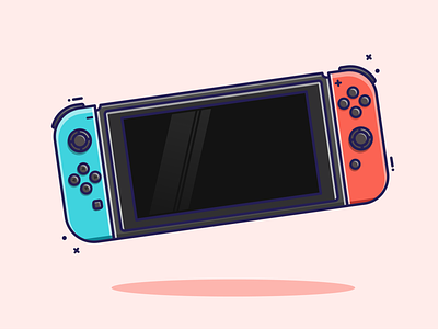Nintendo Switch Flat Illustration