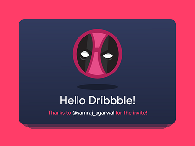 Dribble Player adobe deadpool dribbble first shot graphic designer illustration invite marvel shot vector