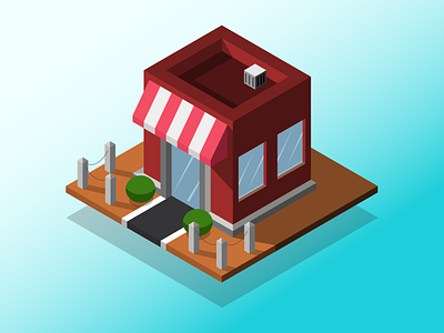 Isometric 1 Dribble 3 adobe illustration illustrator isometric isometric art isometric design shop