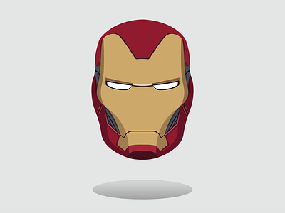 Iron Man Helmet adobe avengers endgame illustration illustrator ironman marvel vector