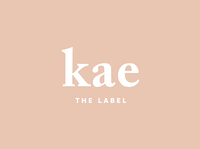 KAE the label branding brand identity branding branding and identity clothing brand identity design logo logo design pink pink logo primary logo