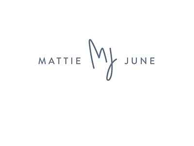 Mattie June Logo branding logo photography logo