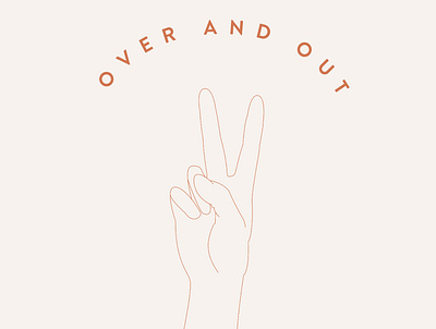 Over and Out Graphic graphic illustration