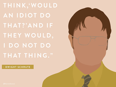 dwight quote 1 02 adobe fresco graphic illustration portrait