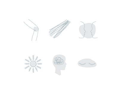 menu icons bradning icon illustrated icons illustration menu wellness