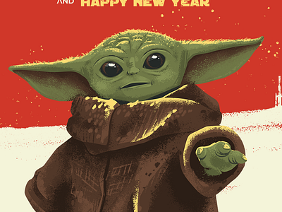 baby yoda poster