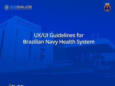 UX/UI Guidelines for Brazilian Navy Health System app branding design flat identity typography ui ux ux ui ux design web website