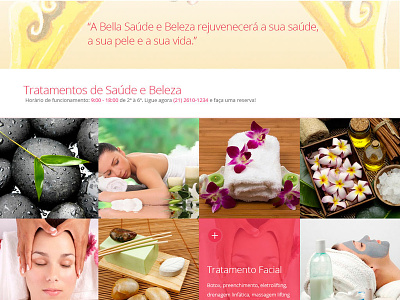 Bella Beauty & Health design flat identity illustration photoshop ui ux website