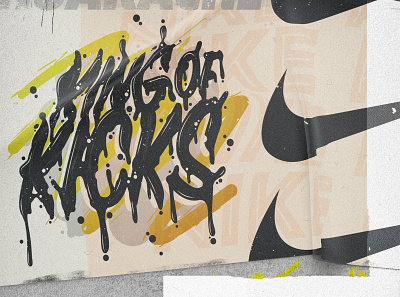 KING OF KICKS - Footlocker branding design illustration type typography