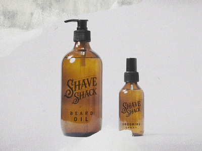 Shave Shack Barber Shop branding design logo packaging type typography