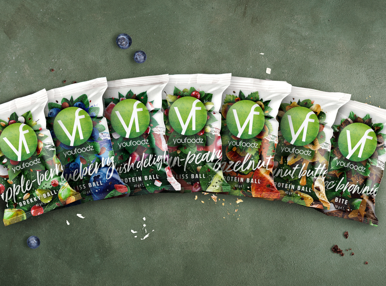 Youfoodz Protein Ball Packaging by Cameron Humphries for Youfoodz on