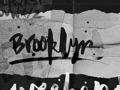 Experimental Brush Type 02 - Brooklyn branding design type typography