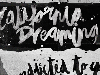 Experimental Brush Type 06 - California Dreaming branding design type typography