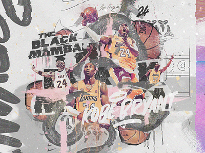 Kobe Bryant "The Black Mamba" Poster