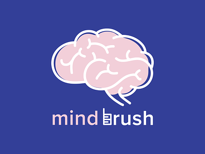 Mindbrush Logo branding illustration logo