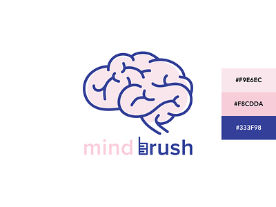 Mindbrush Logo branding illustration logo
