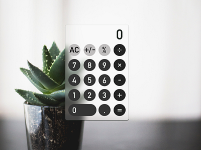 004 calculator dailychallenge dailyui design plants typography ui ux