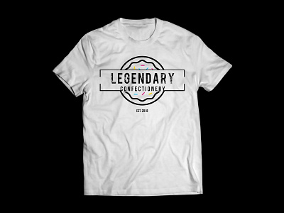 T-shirt design for concept restaurant Legendary Confectionery branding concept design logo photoshop restaurant tshirt tshirt design vector