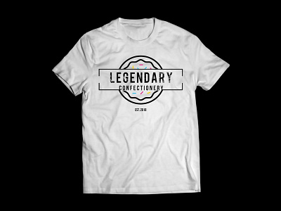 T-shirt design for concept restaurant Legendary Confectionery