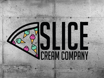 Design for concept restaurant SLICE CREAM COMPANY