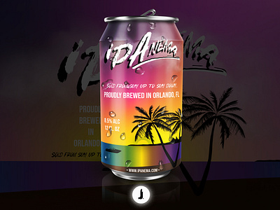 IPAnema Beer | Beer Can Concept Art