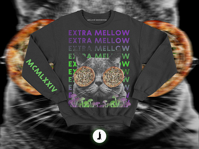 Mellow Mushroom | Yellow Room "Extra Mellow" Concept graphic design graphic art joncarrillocreative mellow mellow mushroom sweater sweater design