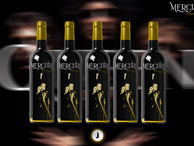 Mercury Cabernet Sauvignon | Concept Wine adobe illustrator adobe photoshop branding graphic design graphic designer mockup mockup design queen wine wine bottle wine branding