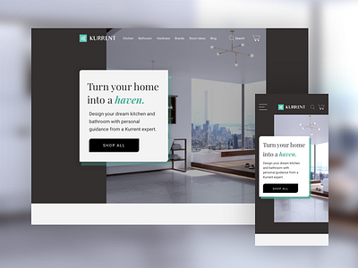 Kurrent Brand E-commerce UI Redesign