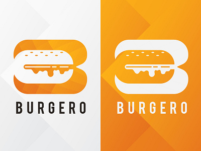 Burgero Logo branding design icon lettering logo minimal type vector web website