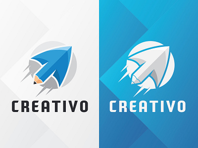 Creativo Logo app blue branding clean design icon identity logo minimal mobile vector web website