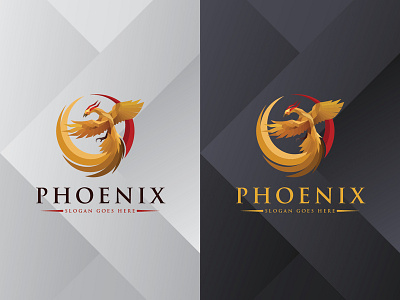 Phoenix Logo bird brand branding colorful company design fire futuristic icon identity illustration logo logo templates modern phoenix polygonal power strong vector wild