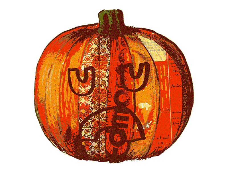 pumpkin scratch 2021 collage halloween hand drawn illustration jack o lantern jackolantern orange pumpkin pumpkin scratch 2021