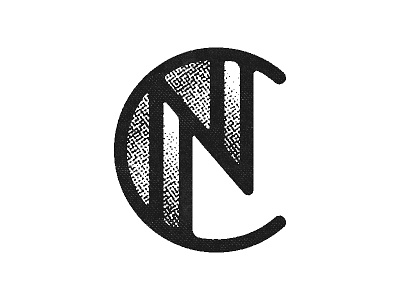 clockwork & novelry black and white c logo n