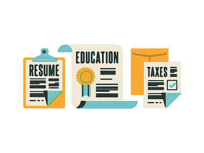 many important papers clipboard diploma education resume taxes