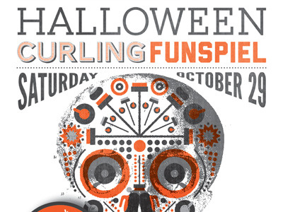 Halloween Curling curling day of the dead funspiel halloween skull