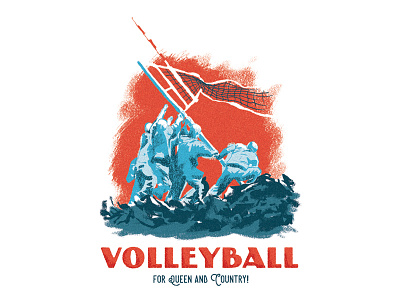 for queen and country iwo jima volleyball