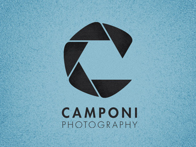 Camponi Photography camera futura logo photography shutter