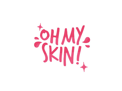Logo Concept - Ohmyskin! beauty care cosmetic logo skin care.