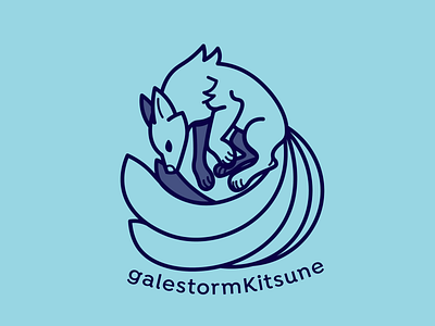 galestormKitsune logo 2.0 branding design graphic design illustration illustrator logo vector