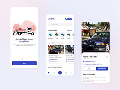 Used Car Commerce App Exploration Design app awesome design clean ui design design inspiration mobile app mobile design ui ui design ux design