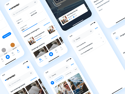 Campaign.com App Design app awesome design design inspiration ios minimal ui ui design