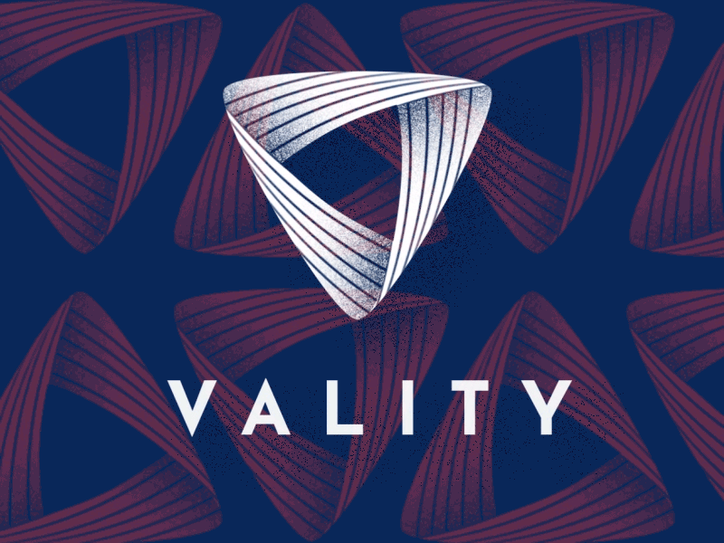 Vality logo intro/outro animation aftereffects animation color design eye gif graphic logo loop morph motion vr