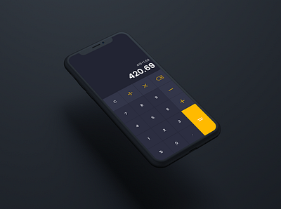 Calculator App UI Design design graphic design illustration typography ui