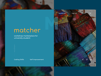 Matcher - UI Design design ui web
