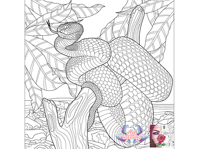 14 Line art for mobile app "Art Coloring - Coloring Book"