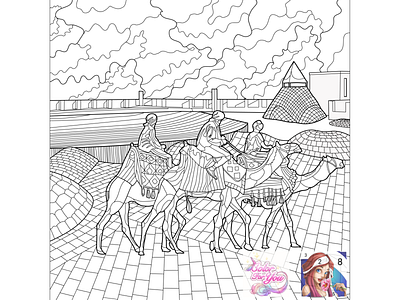13 Coloring app "Color For You - Plot stories & ..." by number adobe illustrator antistress art black and white color by number coloring coloring book coloring page colouring illustration line art line drawing line illustration lineart outline