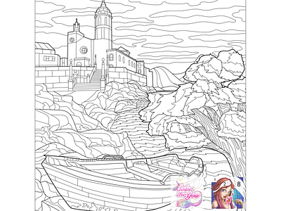 19 Coloring app "Color For You - Plot stories & ..." by number adobe illustrator adobeillustator antistress art black and white color by number coloring coloring page coloringbook colouring illustration line art line drawing mobile app outline